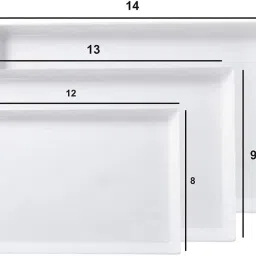 Serving Tray Platter Rectangular Shape Plastic Trays for Drink Tray-6