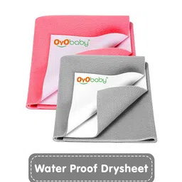 OyO Baby Set Of 2 Waterproof & Lightweight Dry Sheets Bed Protector - Small-1