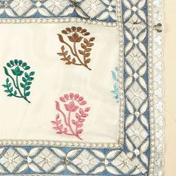 Dupatta Bazaar Floral Embroidered Dupatta with Zardozi image 2