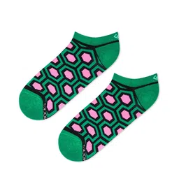 Dynamocks Patterned Anti-Microbial Knitted Shoe Liner Socks image 4