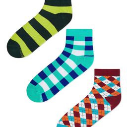 Dynamocks Unisex Pack Of 3 Patterned Ankle-Length Socks image 3