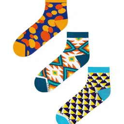 Dynamocks Pack Of 3 Assorted Ankle-Length Socks image 2