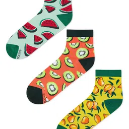 Dynamocks Pack Of 3 Patterned Anti-Microbial Ankle-Length Socks image 2