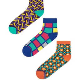 Dynamocks Pack Of 3 Assorted Ankle-Length Socks image 5
