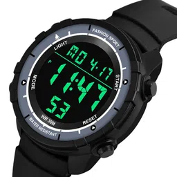 Shocknshop Men Dial & Straps Digital Multi Function Watch WCH26Black image 5