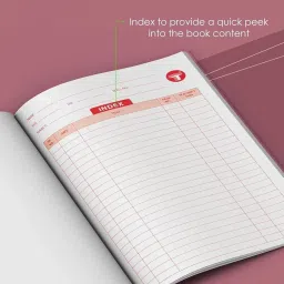 woodsnipe Double Line Notebooks | 176 Ruled Pages | Small Two Line Notebooks | Hard Brown Cover | 15.5 cm x 19 cm Approx | Pack of 5 Books | For School, College and Office Use | GSM 60 Regular Notebook Two lIne 880 Pages image 2