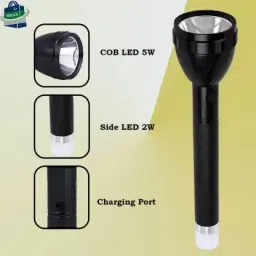 km long range led torch light + table lamp dual mode 100+25w high brightness 6 hrs Torch Emergency Light-image-5