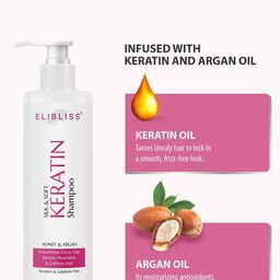ELIBLISS Set Of 2 Keratin Shampoo With Honey & Argan - 250ml Each image 5