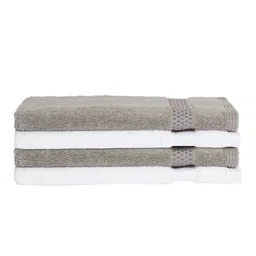 SPACES Set Of 4 Solid Pure Cotton 600 GSM Hand Towels image 2