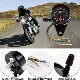 futurekart Motorcycle speed meter, motorcycle universal with LED backlight Digital Speedometer image 4