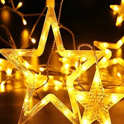 Kuber Industries White Star String Lights image 3