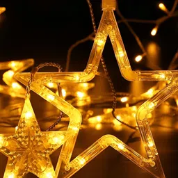 SPARK WORLD Yellow Star Shape String Lights image 2