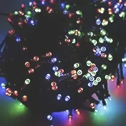 SPARK WORLD Yellow Star Shape LED Curtain Fairy String Lights image 3