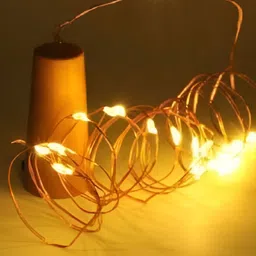 SPARK WORLD Blue Striped String Lights image 3