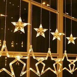 SPARK WORLD Yellow Star Shape String Lights image 3