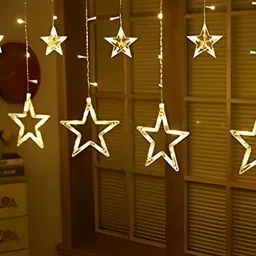 SPARK WORLD Yellow Star Shape String Lights image 3