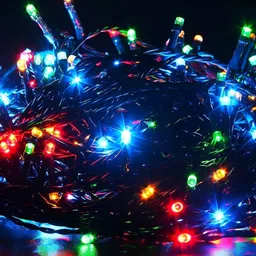 SPARK WORLD  Blue & Green LED Rice String Lights image 2