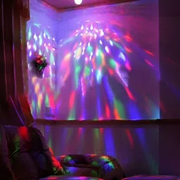 ENORMITY Sea Green & White LED Rotating Single Disco String Bulb image 2