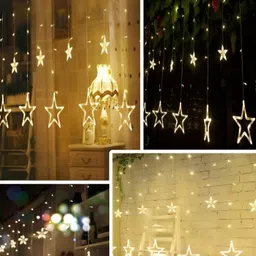 SPARK WORLD Yellow Star-Shaped String Lights image 5