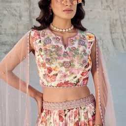 Nikita Vishakha Printed Made to Measure Lehenga & Blouse With Dupatta image 4