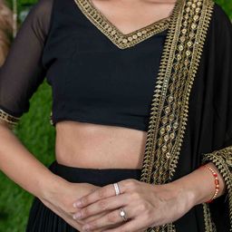 Label Shaurya Sanadhya Sequinned Ready to Wear Lehenga & Blouse With Dupatta image 4