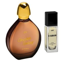 CFS Set of Chocolate Fantasy Eau De Parfum 100ml & Cargo Khakhi Apparel Perfume Spray 25ml-8