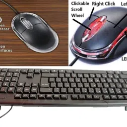ANJO Wired USB Keyboard-Wired LED Mouse-Non Slip Mouse Pad-3.0 USB Hub Combo Set Designed for Gaming image 2