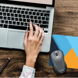 SMULY BLUE STRIP COMBO & coloured triangles Non-Slip I Am Capable of Amazing Things, Motivational Quotes Printed Mouse Pad for Gaming Computer, Laptop, PC Mouse Pad (Multicolor) Non Slip Base Mousepad image 2