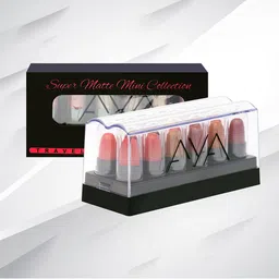 AYA Set of 3 Waterproof Liquid Eyeliner & Set of 12 Super Matte Mini Lipstick Combo image 3