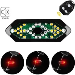 linist Bicycle Turn Signals Remote Control Indicator LED Rear Light USB Rechargeable LED Rear Break Light image 2