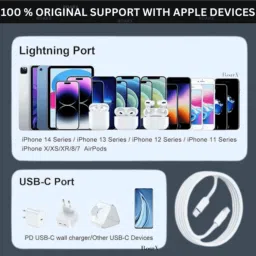 RoarX Lightning Cable 6 A 1 m Type C to Lightning Cable, Fast Charge Cord Wire Lead USB C Fast Charging image 5