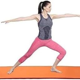 YOGA-MAT-ORANGE Orange 4 mm Yoga Mat-image-3