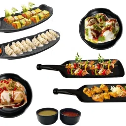 Exclusive (Pack of 8) Multipurpose Serving Platters for All Types of Snacks Sizzler Tray-11