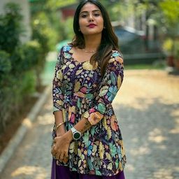 Georgette Women Kurti With Bottomwear-image-82