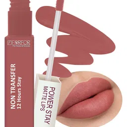 FORFOR Power Stay Set Of 3 Liquid Matte Lipstick-5ml Each-CocoaBrown-Mauve Matte-SandyNude image 2