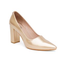 SHUZ TOUCH Pointed Toe Block Heel Pumps image 4