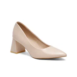 Flat n Heels Pointed Toe Block Pumps image 2