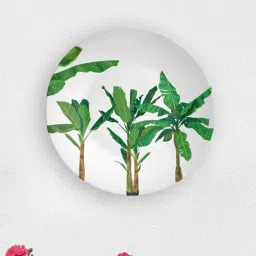 quirk india Tropical Bananna Leaf Wall Plate-picture-22
