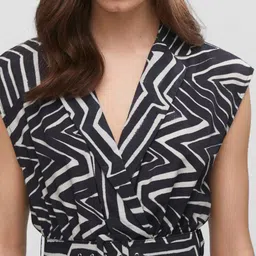 MANGO Printed Basic Jumpsuit with Belt image 3