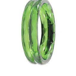 NMII Set Of 2 Diamond Pattern Glossy Kada Bangles image 2