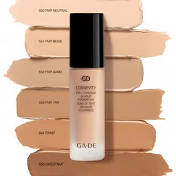 GA-DE Longevity Full Coverage 24-Hour Matte Finish Foundation 30 ml - Chestnut 555 image 4