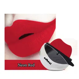 Adbeni Set of 2 Lip Shape Waterproof Matte Lipstick 5g Each - Neon Red+Cranberry Red image 5