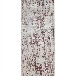 OBSESSIONS Cream-Colored & Purple Abstract-Printed Anti-Static Floor Runner image 4