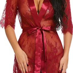 Aamarsh Self Design Net Baby Doll image 2