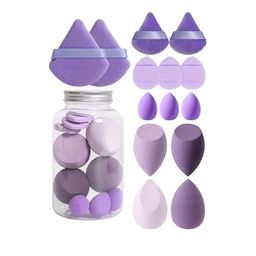 RANORE Set Of 14 Makeup Sponges With Storage Jar - Purple image 3