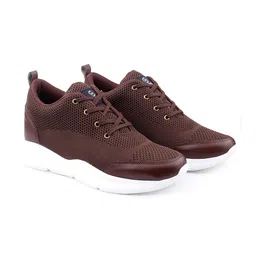 Bxxy Men Height Increasing Flyknit Textile Lightweight Non-Marking Running Shoes image 4
