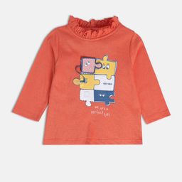 MINI KLUB Infants Girls Graphic Printed Cotton Top-image-52