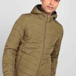 Men Self Design Quilted Jacket-image-25