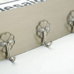 Antique and Elegant Look Magic Sticker Hook for Kitchen Appliances, Napkin,Towel Hook Rail 6-image-93