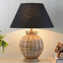Astros Black Shade Table Lamp With Cotton Base by Kapoor LampShades-picture-41